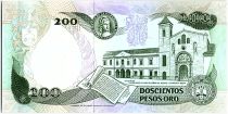 Colombie 200 Pesos oro, J. C. Mutis - Observatoire national - 1992