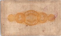 Colombie 5 Pesos Montagne 1887