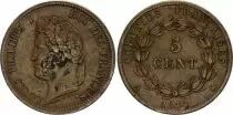 Colonias francesas 5 Cent. - Louis-Philippe I - 1844 A Paris