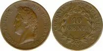 Colonie francesi 10 Centimes Louis-Philippe I - 1839 A Paris