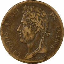 Colonies Fran&ccedil;aises Antilles Fr., Charles X - 5 Centimes - 1827 H La Rochelle