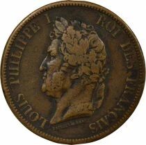 Colonies Fran&ccedil;aises Guadeloupe, Louis-Philippe - 10 Centimes - 1839 A Paris