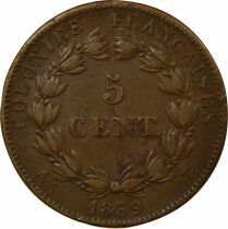 Colonies Fran&ccedil;aises Guadeloupe, Louis Philippe - 5 Centimes 1839 A Paris