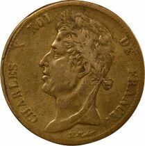 Colonies Fran&ccedil;aises Guyane & S&eacute;n&eacute;gal, Charles X - 5 Centimes - 1825 A Paris