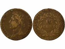 Colonies Fran&ccedil;aises Guyane, Charles X - 10 Centimes - 1828  A Paris