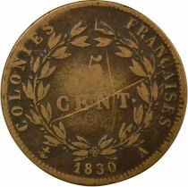 Colonies Fran&ccedil;aises Guyane, Charles X - 5 Centimes - 1830 A Paris