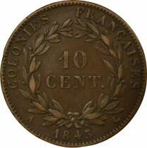 Colonies Fran&ccedil;aises &Icirc;les Marquises, Louis-Philippe - 10 Centimes - 1843 A Paris