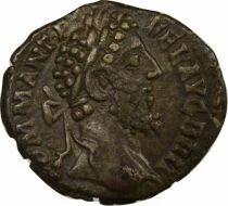 Commodus - Silver Denarius, Standing Mars - 189 Rome