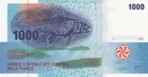 Comore 1000 Francs Fish - Canoe 2005 (2020) - Serial S + 7digits