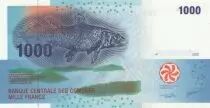 Comore 1000 Francs Fish - Canoe 2005