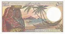 Comore 500 Francs - Woman - Building - ND (1976) - Serial C.2 - P.7