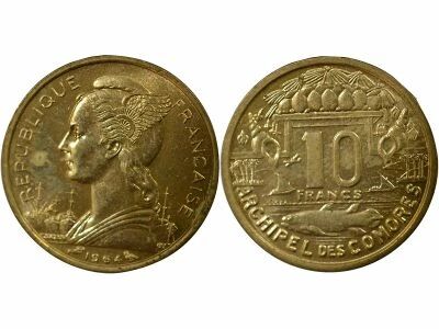 Comores 10 Francs - 1964 Paris