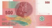 Comores 500 Francs Lémurien - Fleurs 2006