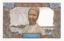 Comoros 50 Francs - Woman and Hat - ND (1963) - Proof without watermark - P.2bp