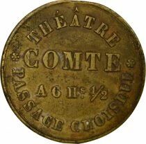 Comte Theatre - Token, Family Subscription - 1827 / 1855 Paris