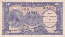 Congo (RDC) 1000 Francs - Africain - Antilope - 15-02-1962 - P.2a