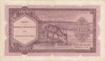 Congo (RDC) 1000 Francs - Africain - Antilope - 15-02-1962