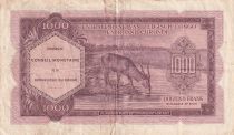 Congo (RDC) 1000 Francs - African - Antelope - 15-02-1962 - P.2a