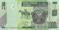 Congo (RDC) 1000 Francs - Kanioka Box - Okapi - 2022