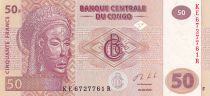 Congo (RDC) 50 Francs - Masque - Village - 2020 - Série KE - P.NEW