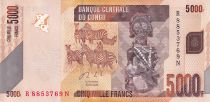 Congo (RDC) 5000 Francs - Statue - Zébres - 2020 - NEUF - P.NEW
