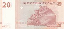 Congo (République Démocratique du) 20 Francs 1997 - Lions - HdM