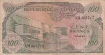 Congo (R&eacute;publique du) 100 Francs - Barrage - 15-06-1963  - S&eacute;rie AM - P.1