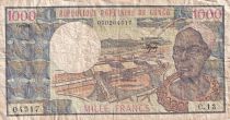Congo (République du) 1000 Francs - Makoko 1er - Pointe Noire - 1983 - P.TB - P.3e