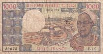 Congo (République du) 1000 Francs - Makoko 1er - Pointe Noire - 1983 - Série F.10 - B+ - P.3e