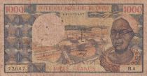 Congo (République du) 1000 Francs - Makoko 1er - Pointe Noire - ND - Série B.4 - B+ - P.3b