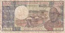 Congo 1000 Francs - Makoko I - Pointe Noire - 1983 - S�rie V.12 - VG - P.3e