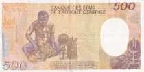 Congo 500 Francs - Carving and jug - 1987 - S&eacute;rial S.02 - P.8a
