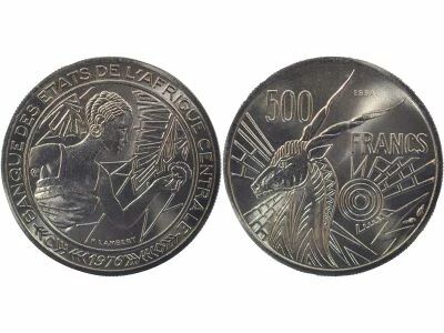 Congo 500 Francs, Essai - 1976 C Paris