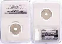 Congo Belga 10 Cents Star