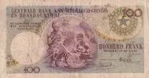 Congo Belga 100 Francs - Leopold II - 01-07-1956 - Serial P - P.33a