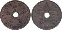 Congo Belge 1 Centime, L&eacute;opold II - Monogramme - 1887