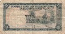 Congo Belge 10 Francs - 01-06-1958 - P.30