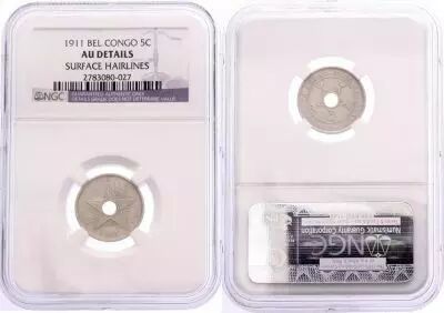 Congo Belge 5 Cents Etoile