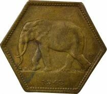 Congo Belge L&eacute;opold III - 2 Francs - 1943 Philadelphie