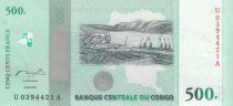 Congo Democratic Republic 500 Francs 2010 -  Harbour, Bridge  - 50th Ann of independance