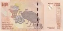 Congo Democratic Republic 5000 Francs Statuette - Zebras - 2013