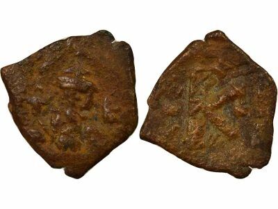 Constans II - 1/2 Follis, Class VI - 660 / 668 Constantinople