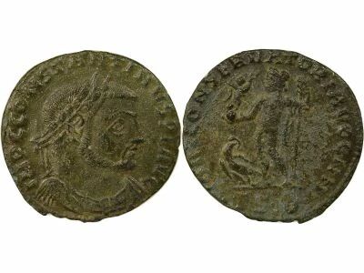 Constantine I - Nummus, Jupiter & Eagle - 312 / 313 Thessaloniki