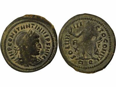 Constantine I - Nummus, Sol - 317 Rome