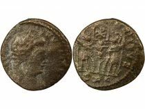 Constantine I - Nummus, Soldiers & Standard with Chrism - 337 Lugdunum