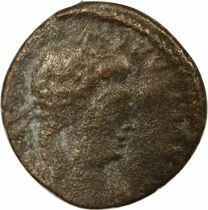 Constantine I - Nummus, Soldiers & Standard with Chrism - 337 Lugdunum