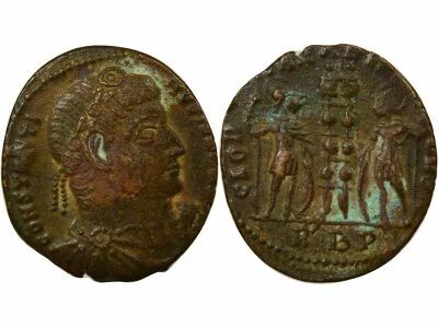 Constantine I - Nummus, Soldiers, two standards  - 333 / 335 Rome