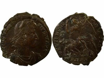 Constantius II - Maiorina, Soldier spearing Horseman - 351 / 355 Antioch