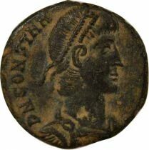Constantius II - Nummus, Soldier spearing Horseman - 350 / 354 Cyzicus