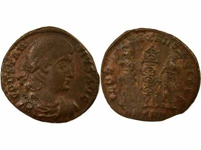 Constantius II - Nummus, Soldiers & Standard - 337 / 341 Antioch